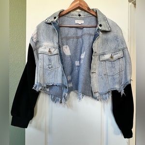 Cropped denim jacket